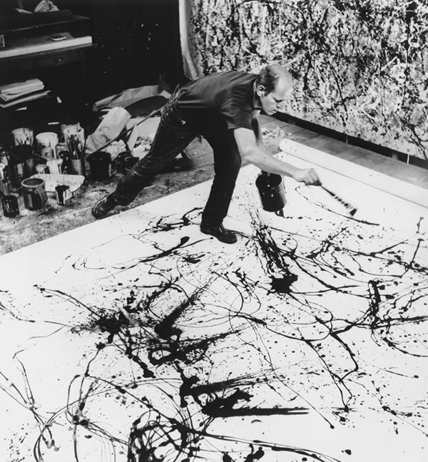 Jackson Pollock convirtió este principio en una nueva técnica pintoresca: el 'dripping'