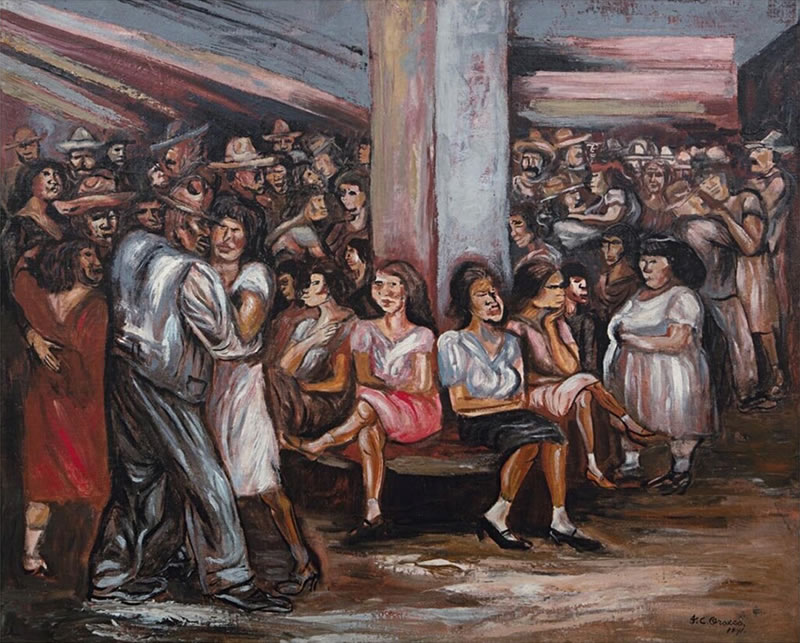José Clemente Orozco, "La cantina"
