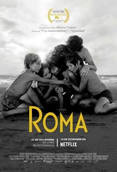 Cartel de la película "Roma", de Alfonso Cuarón