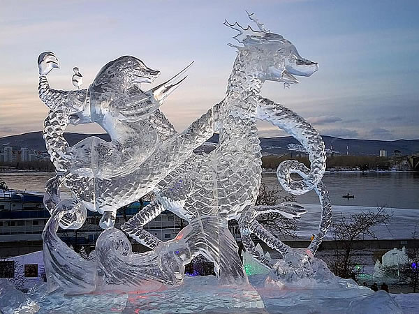 Escultura en hielo