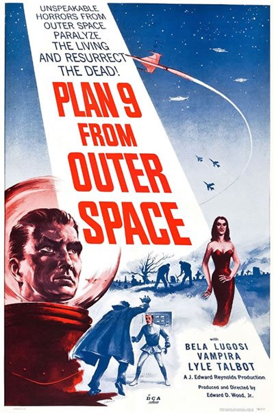 Cartel de "Plan 9 from outer space" (1957)