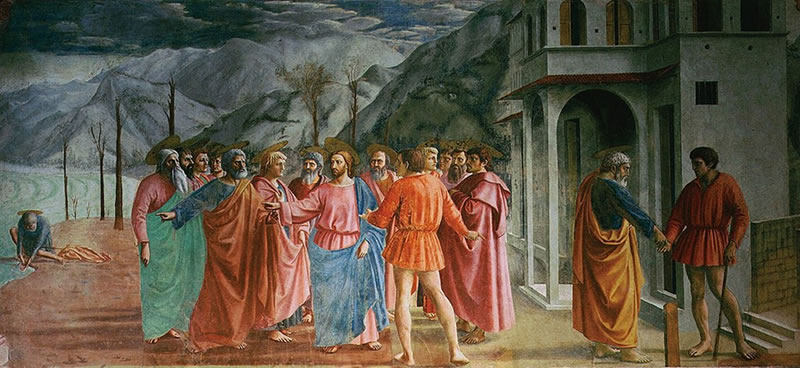 "El pago del tributo", de Masaccio (1425)