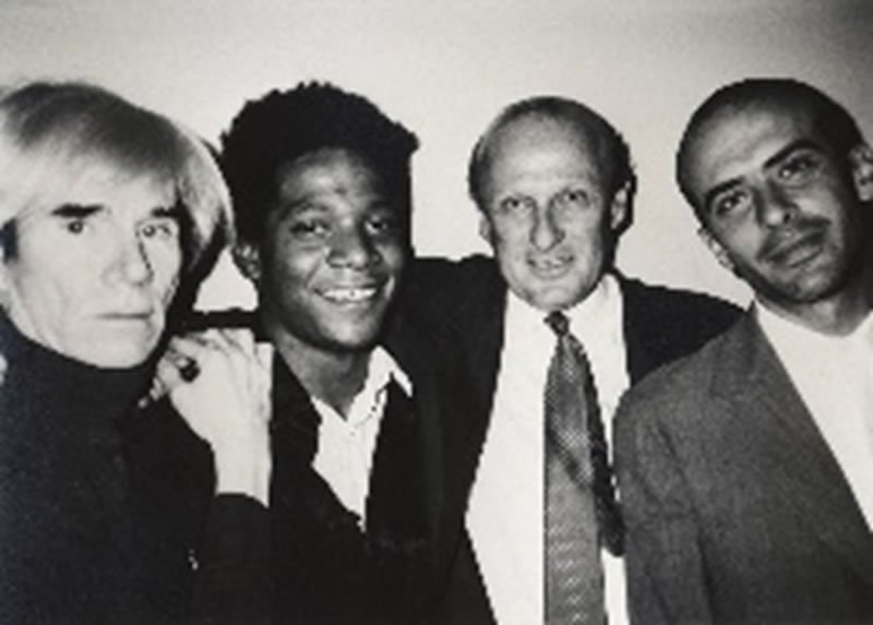 Jean-Michel Basquiat (segundo a la izquierda, 1960-1988)