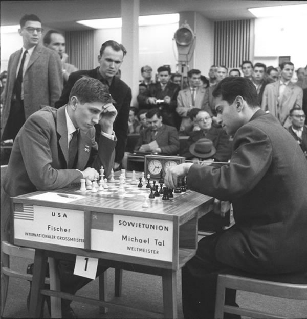 Bobby Fischer durante un torneo