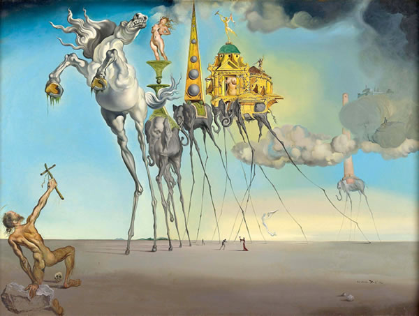 Salvador Dalí, 'La tentación de San Antonio', 1946