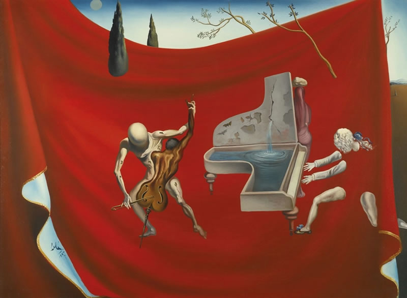 "Música. La orquesta roja", de Salvador Dalí (1957)