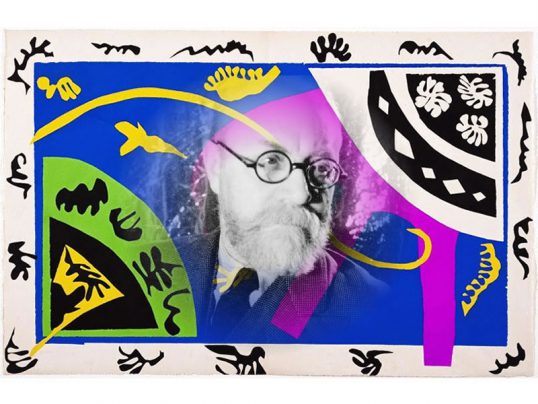 Henri Matisse —dibujando con tijeras—