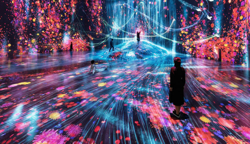Instalación inmersiva de teamLab