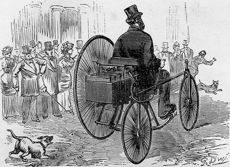 Triciclo eléctrico de Gustave Trouvé (1881)