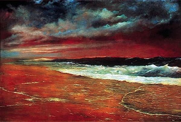 Joaquín Clausell: 'La ola roja', 1910 (Foto: Art Experts, Inc.)