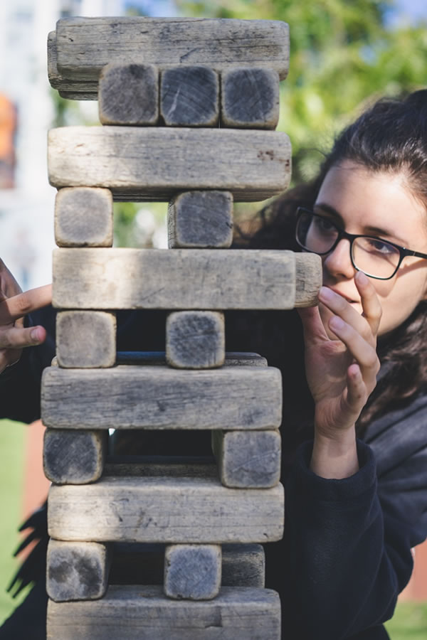Jugando Jenga