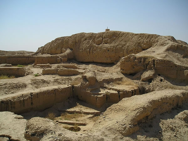 Excavaciones en Mari, ciudad de Mesopotamia, ubicada actualmente en Siria