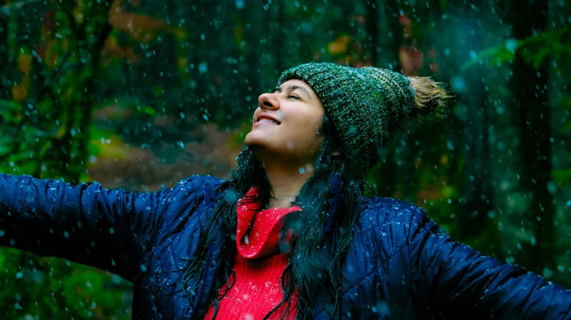 Aceptar empaparse con la lluvia