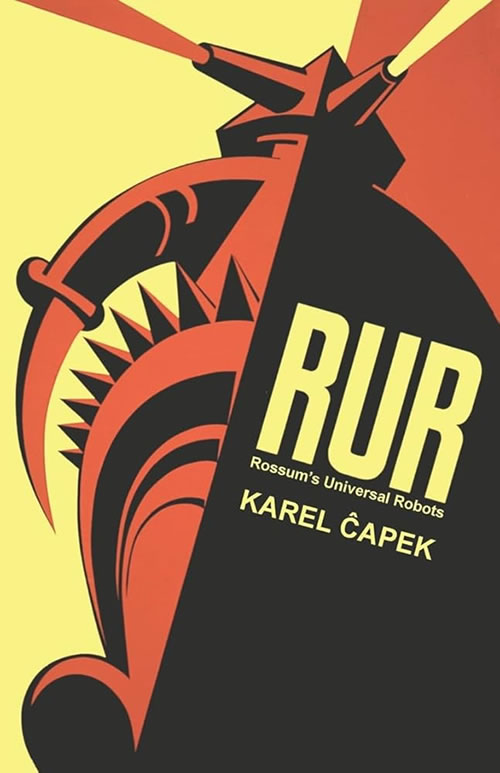 Portada de "R.U.R." (1920) de Karel Čapek