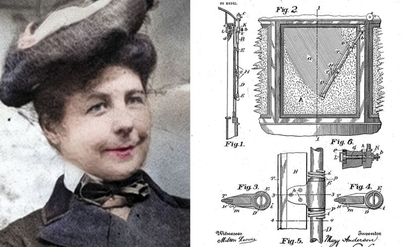 Mary Anderson (1866-1953) y su limpiaparabrisas