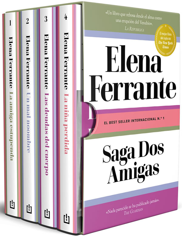 La tetralogía completa de las 'Dos amigas', de Elena Ferrante