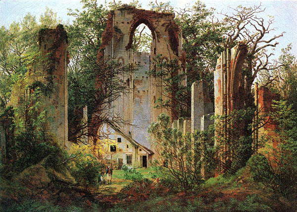 Caspar David Friederich, 'Las ruinas de Eldena', 1825