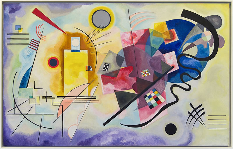 Vasili Kandinsky, "Amarillo-rojo-azul", 1925