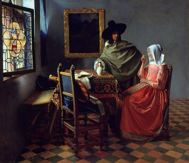 Johannes Vermeer, El vaso de vino (ca. 1658)