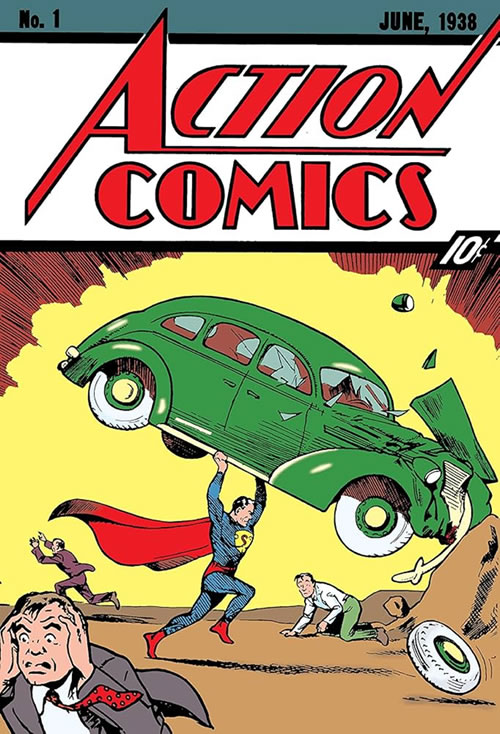 Portada del no. 1 de 'Superman' (1938)