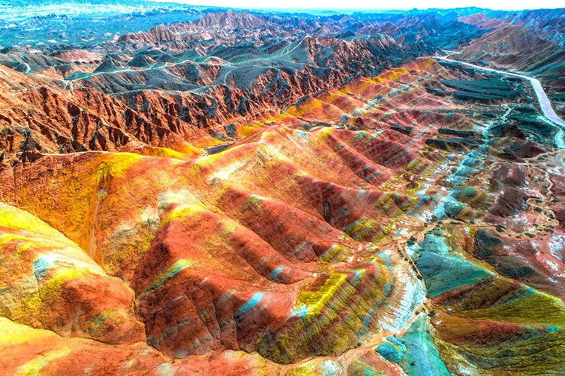 Parque geológico Zhangye Danxia, China